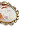 Broche Broche camée ancienne en or gris et argent, diamants 58 Facettes REF23123-155