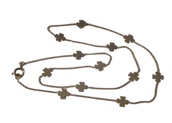 Collier Collier ras de cou Trèfles en or jaune 58 Facettes Collier