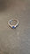 Bague 54 Bague en or blanc avec saphir et diamants 58 Facettes Bague 001
