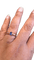 Bague 56 Bague saphir et diamants en or jaune 58 Facettes Bague 001