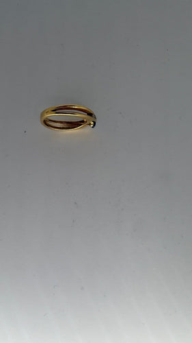 Bague 56 Bague saphir et diamants en or jaune 58 Facettes Bague 001