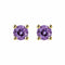 Boucles d'oreilles Single Tulip - Boucles d'oreilles en or 18 carats et tourmalines violettes 58 Facettes GER1335PU