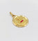 Pendentif Augis - Pendentif médaille d'amour en or 18k, diamant et rubis 58 Facettes A07468