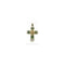 Pendentif Pendentif croix en or jaune, émeraudes et diamants 58 Facettes Z15B51843
