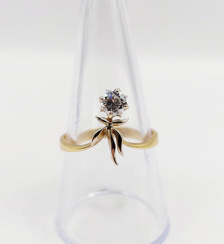 Bague 58 Bague duchesse soviétique en or 18k et diamant 0,40 ct 58 Facettes A07469