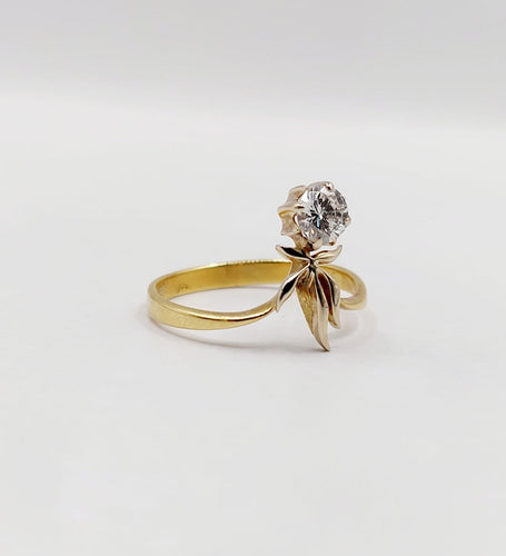 Bague 58 Bague duchesse soviétique en or 18k et diamant 0,40 ct 58 Facettes A07469