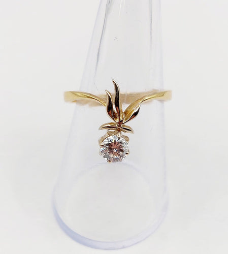 Bague 58 Bague duchesse soviétique en or 18k et diamant 0,40 ct 58 Facettes A07469
