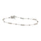 Bracelet Bracelet à segments en or blanc et diamants 58 Facettes G3975