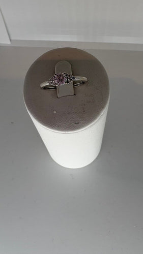 Bague 53 Bague 3 diamants en or blanc 58 Facettes Bague 53358