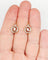 Boucles d'oreilles Dormeuses tourbillon en or 18K, perles et diamants taille rose 58 Facettes A06494