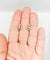 Boucles d'oreilles Dormeuses tourbillon en or 18K, perles et diamants taille rose 58 Facettes A06494
