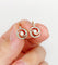 Boucles d'oreilles Dormeuses tourbillon en or 18K, perles et diamants taille rose 58 Facettes A06494