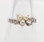 Bague 54 Bague trèfle antique en or rose, platine, perles et diamants 58 Facettes A06880