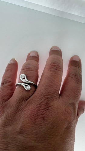 Bague 55 Bague toi et moi en or blanc et diamants 58 Facettes Bague 64652