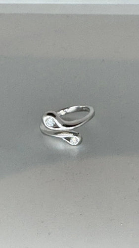 Bague 55 Bague toi et moi en or blanc et diamants 58 Facettes Bague 64652