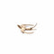 Broche Broche hirondelle en or rose et or gris 58 Facettes REF24065-228