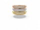 Bague 52 Trois Lumières - Bague trois ors et diamants 58 Facettes fb1