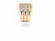 Bague 52 Trois Lumières - Bague trois ors et diamants 58 Facettes fb1