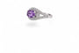 Bague 53 Papillon de Ceylan - Bague en or blanc, saphir et diamants 58 Facettes fb5
