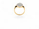 Bague 49 Soleil Diamanté - Bague navette en or jaune et diamants 58 Facettes fbs