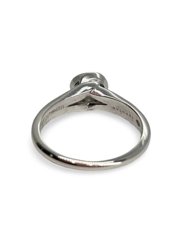 Bague 53 Bulgari Incontro d'Amore - Solitaire en platine et diamants 58 Facettes 2030