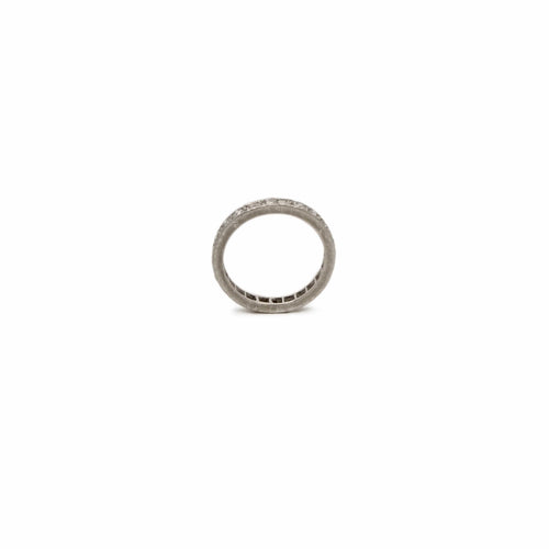Bague 55 Alliance - Bague américaine en platine diamants 58 Facettes REF24076-239