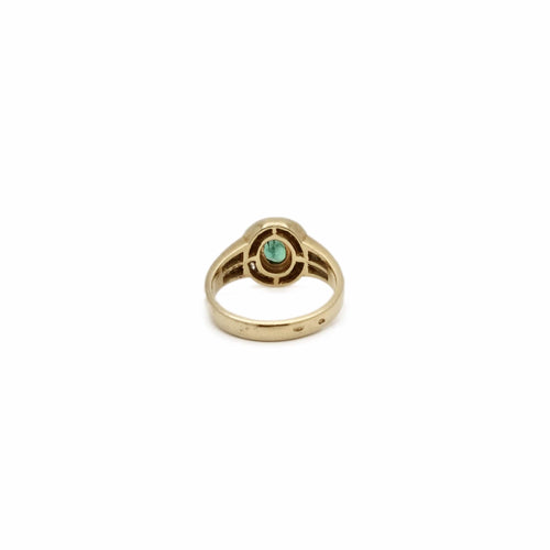 Bague 51.5 Bague Pompadour - Bague émeraude en émeraude et diamants 58 Facettes REF24075-238