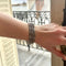 Bracelet Bracelet manchette tissé en or gris 58 Facettes REF24086-249