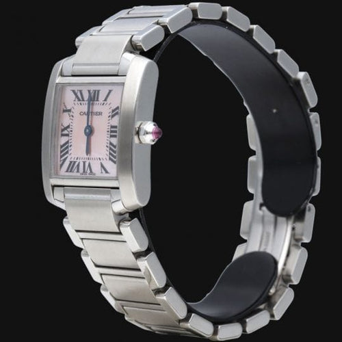 Montre Cartier Tank Française - Montre en acier 58 Facettes MT45640