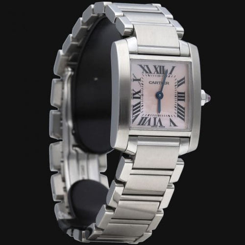 Montre Cartier Tank Française - Montre en acier 58 Facettes MT45640