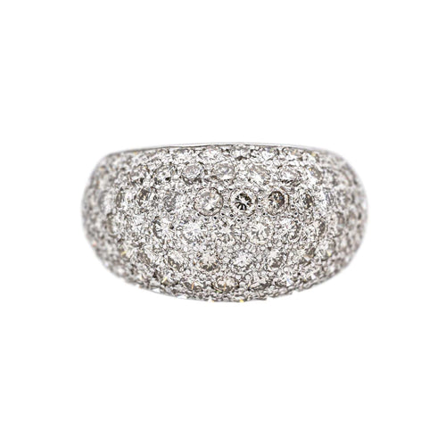 Bague 54 Bague en or blanc et diamants 58 Facettes 4927368CN