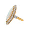Bague 47.5 Bague marquise en or jaune et blanc, opale et diamants 58 Facettes 5062435CN