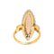 Bague 47.5 Bague marquise en or jaune et blanc, opale et diamants 58 Facettes 5062435CN
