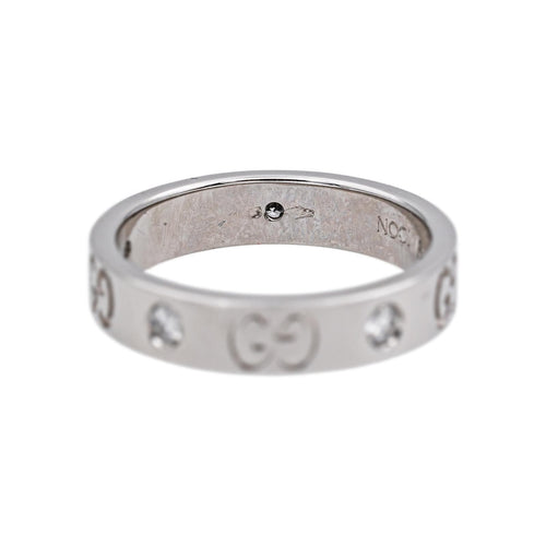Bague 50 Gucci Icon - Bague en or blanc et diamants 58 Facettes 5275582RV