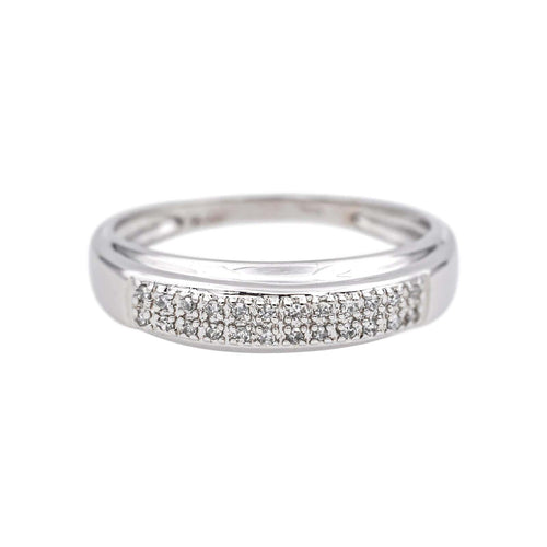 Bague 55 Bague en or blanc et diamants 58 Facettes 5414834RV