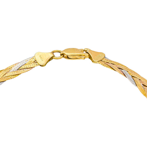 Bracelet Bracelet en or jaune, or rose et or blanc 58 Facettes 5458455RV