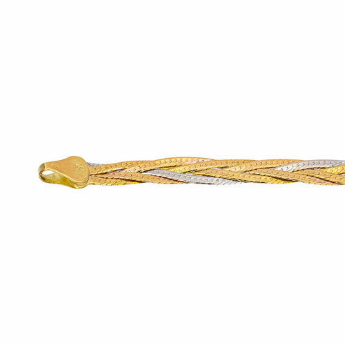 Bracelet Bracelet en or jaune, or rose et or blanc 58 Facettes 5458455RV