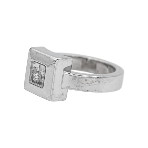 Bague 52 Chopard Happy Diamonds - Bague en or blanc et diamant 58 Facettes 5376538CN