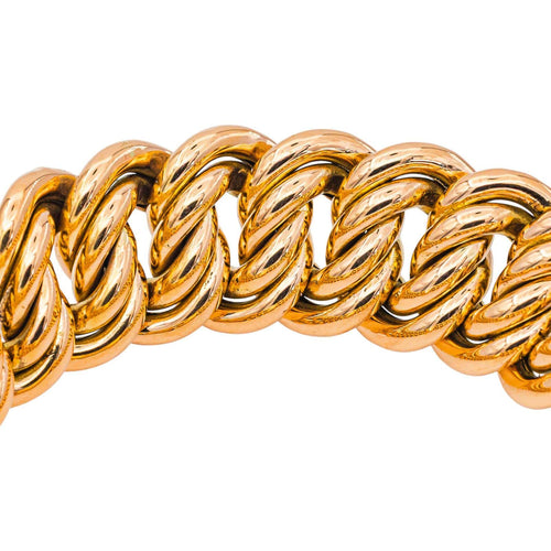 Bracelet Bracelet maille américaine en or jaune 58 Facettes 5450990CN