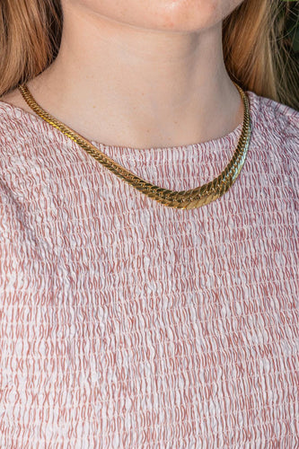 Collier Collier maille anglaise en or jaune 58 Facettes 5462276CN