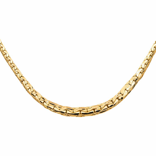 Collier Collier maille haricot en or jaune 58 Facettes 5501029CN