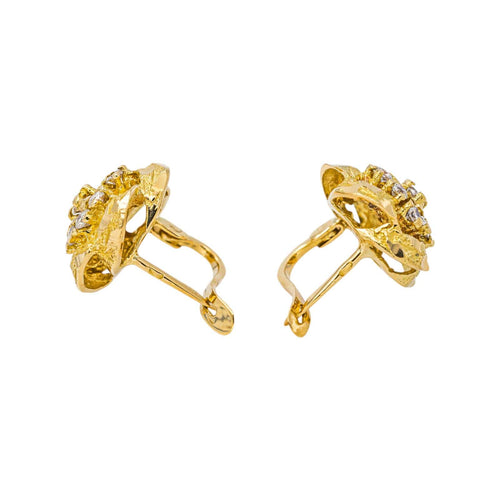 Boucles d'oreilles Boucles d'oreilles en or jaune et diamants 58 Facettes 4815898CN