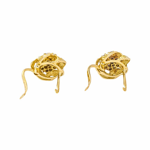 Boucles d'oreilles Boucles d'oreilles en or jaune et diamants 58 Facettes 4815898CN