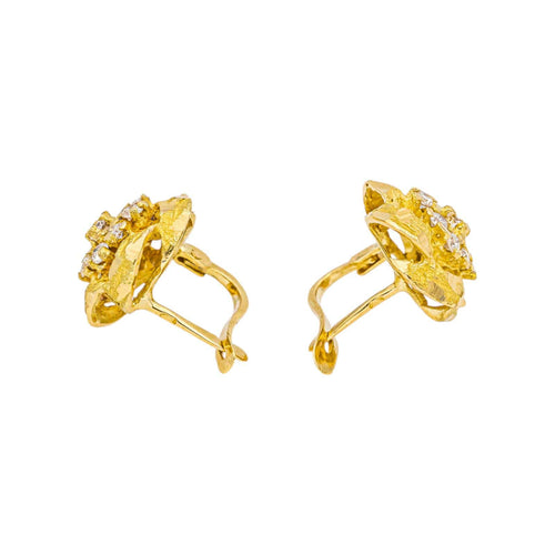 Boucles d'oreilles Boucles d'oreilles en or jaune et diamants 58 Facettes 4815898CN