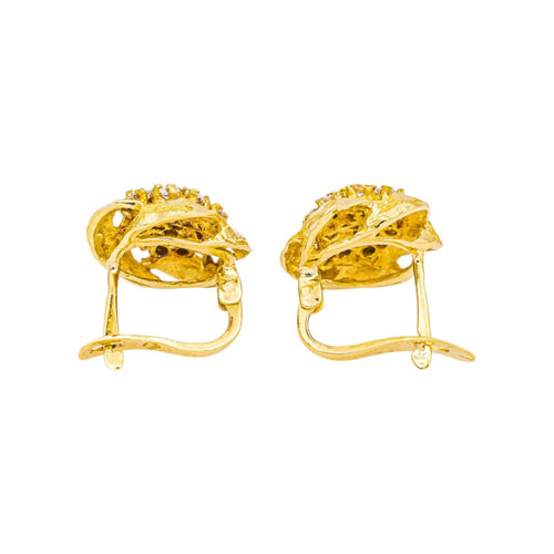 Boucles d'oreilles Boucles d'oreilles en or jaune et diamants 58 Facettes 4815898CN
