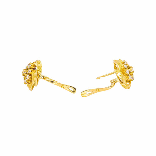 Boucles d'oreilles Boucles d'oreilles en or jaune et diamants 58 Facettes 4815898CN