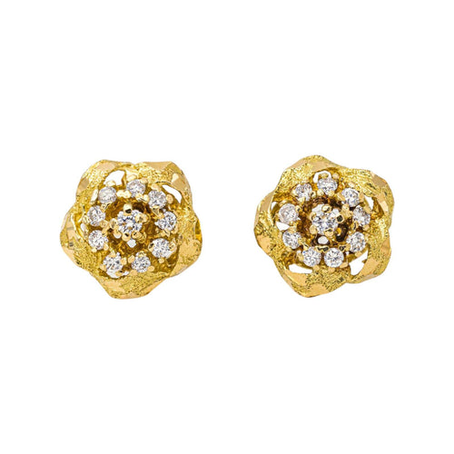 Boucles d'oreilles Boucles d'oreilles en or jaune et diamants 58 Facettes 4815898CN