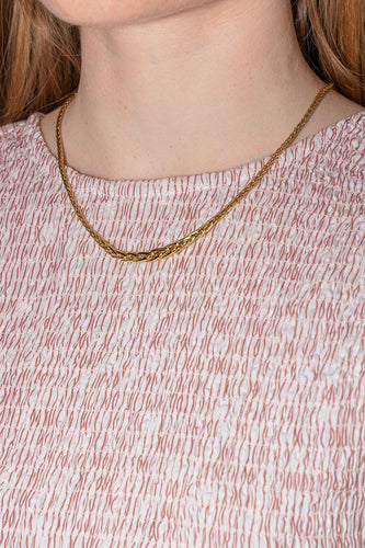 Collier Collier maille palmier en or jaune 58 Facettes 5447671CN