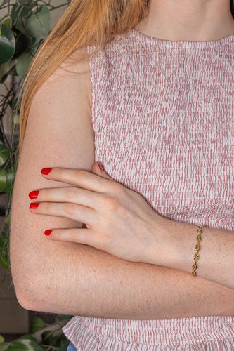 Bracelet Bracelet maille grain de café en or jaune 58 Facettes 5481558CN