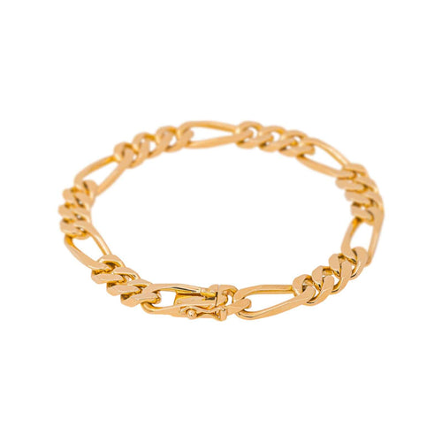 Bracelet Bracelet maille Figaro en or rose 58 Facettes 5531789CN